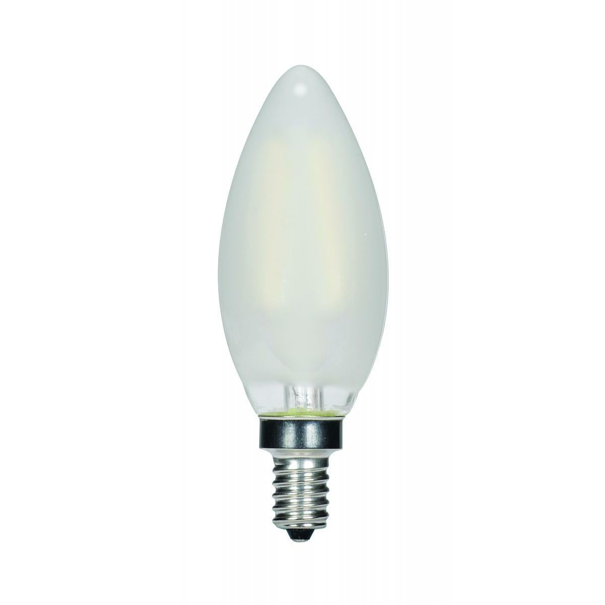 4.5 Watt C11 LED Lamp - Frosted Candelabra Base 2700K 350 Lumens 120 Volts