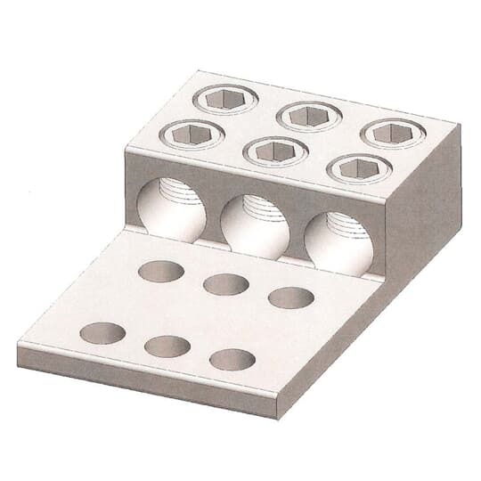 Type ADR-ALCUL Three-Conductor, Six-Hole Mount for Conductor Range Max 600 kcmil, Min 2 Str.