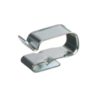 Snap on wire clip, galvanized steel. Designed to hold cable cords firmly in place. Ideal for solar panel installations.