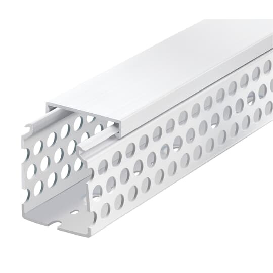 Wiring Duct Round Hole, 2 Inches x 4 Inches, Gray PVC