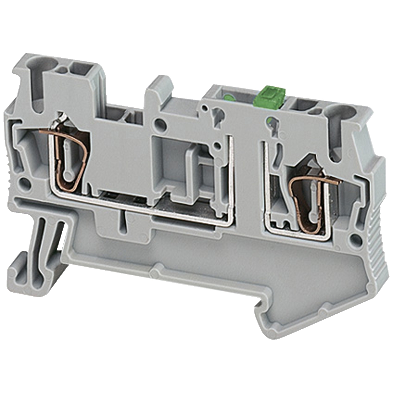 Terminal block, Linergy TR, spring type, knife disconnect, 2 points, 2.5mm, orange