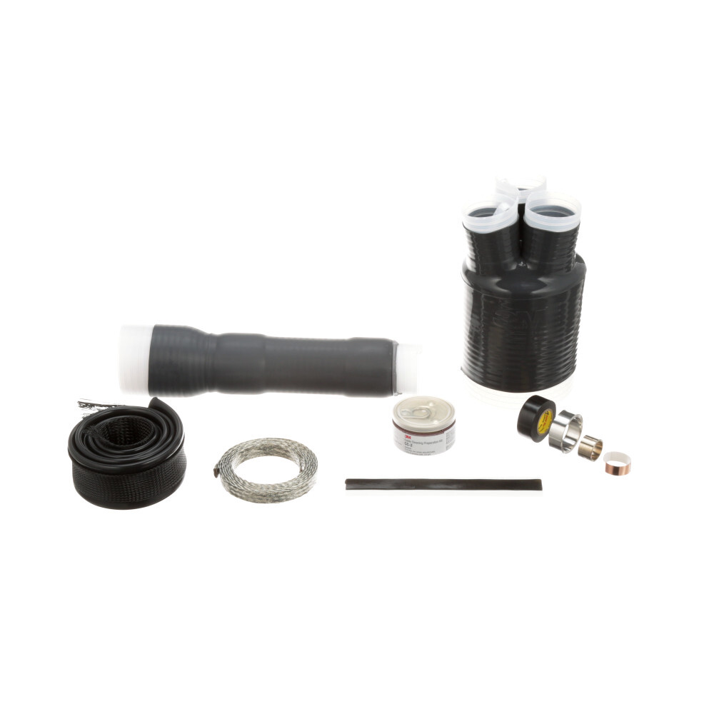 Cold Shrink QT-III, 3 Conductor Termination Kit 7625-T-110-3W, 1.18-1.52 in (30.0-38.6 mm) Cable Insulation O.D.