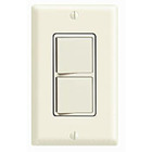 15 Amp, 120/277 Volt, Decora Brand Style 3-Way / 3-Way AC Combination Switch, Commercial Grade, Grounding, White