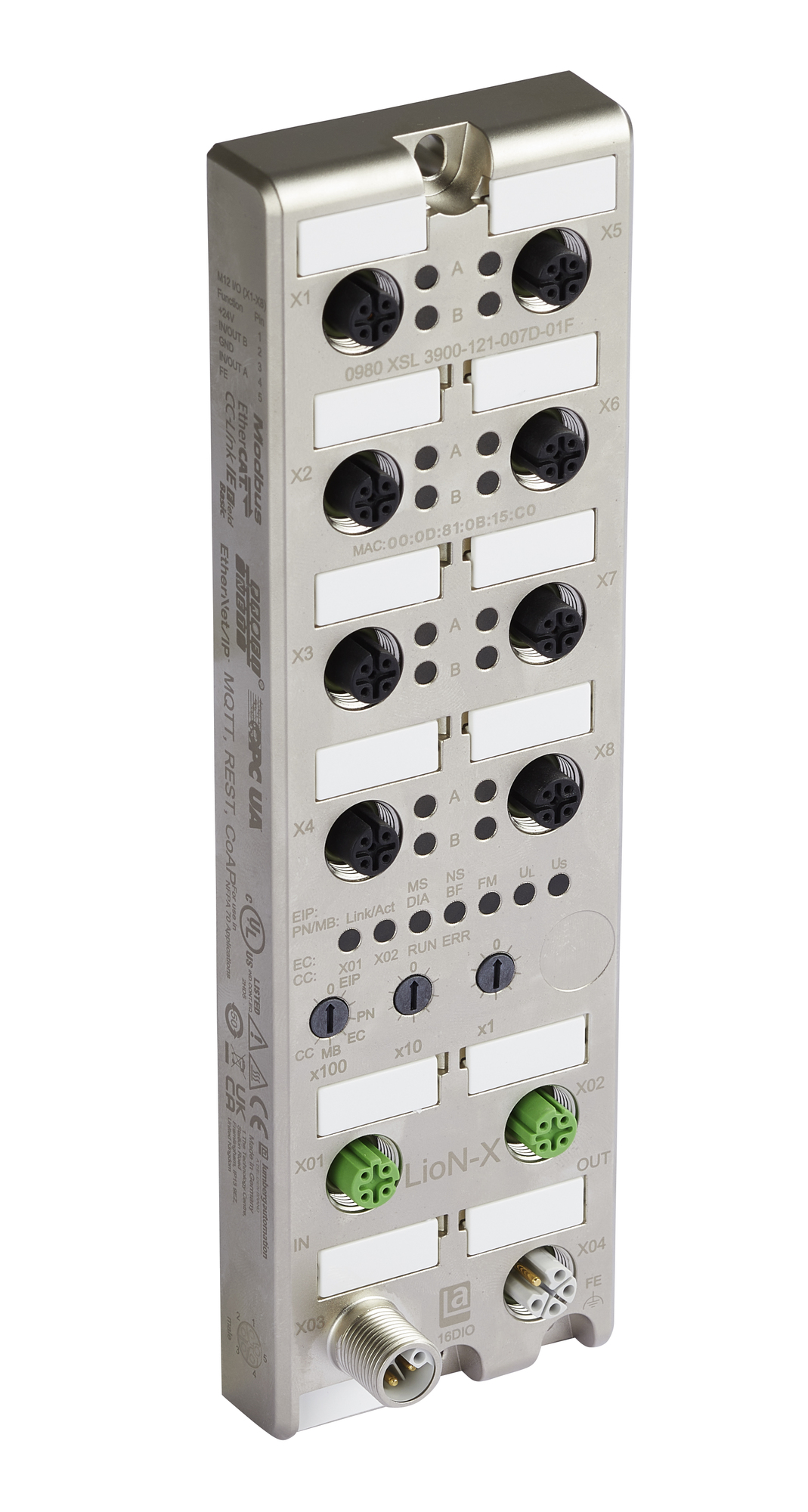 LioN-X 16DIO Digital with Multiprotocol