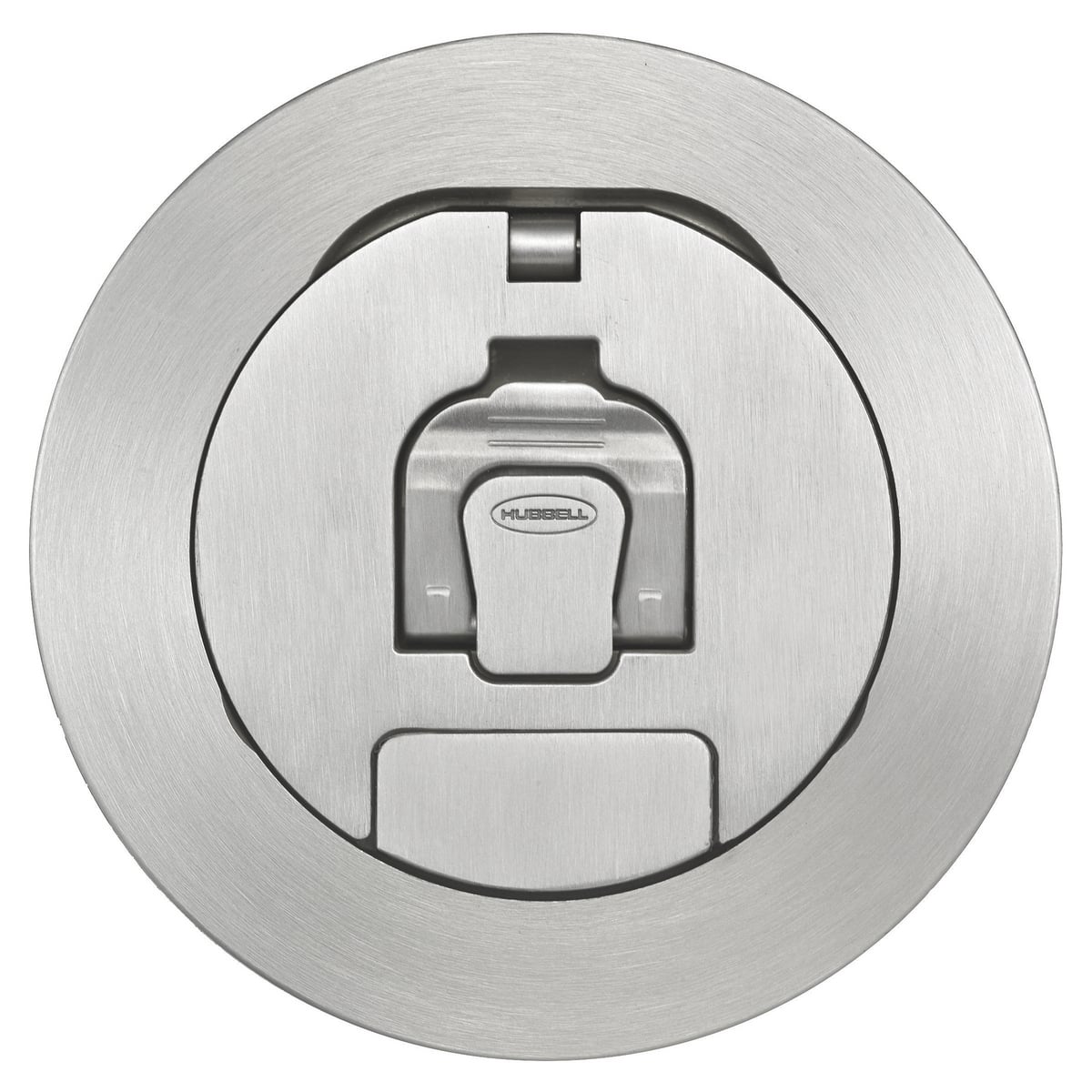 Fire Rated Poke Throughs, Recessed 4" Series, Cover Assembly, Brushed Aluminum Finish