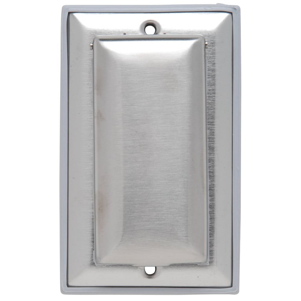 One decorator/GFCI, one long cover, vertical one gang plate.