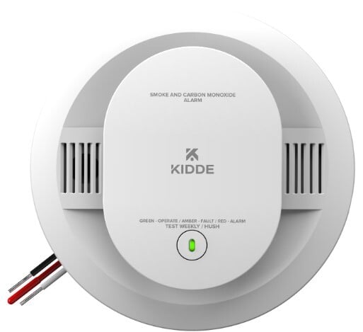 DETECT Combination Smoke & Carbon Monoxide Alarm, Hardwired with AA Backup Battery, 1 Pack