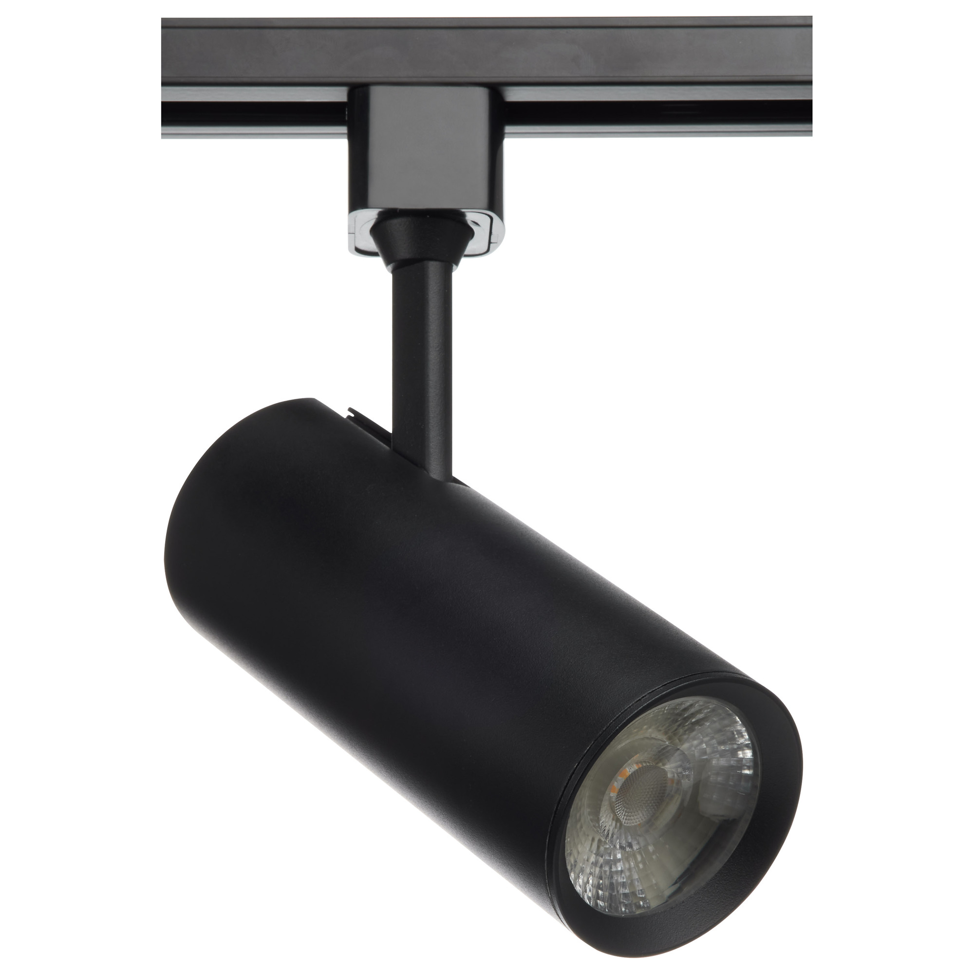 20 Watt LED Commercial Track Head - Black Cylinder 36 Degree Beam Angle