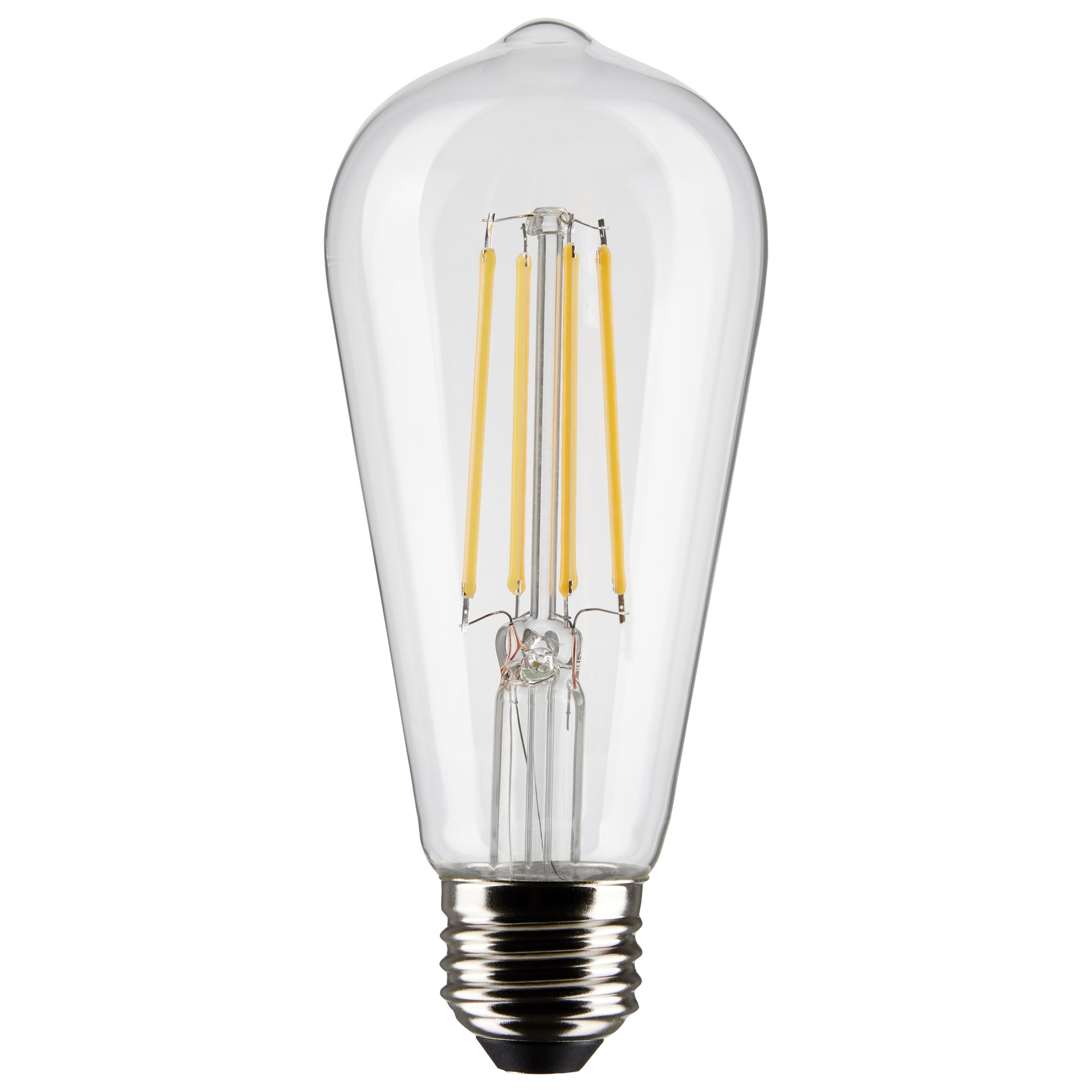 8 Watt ST19 LED Lamp - Clear - Medium Base - 90 CRI - 2700K - 120 Volts