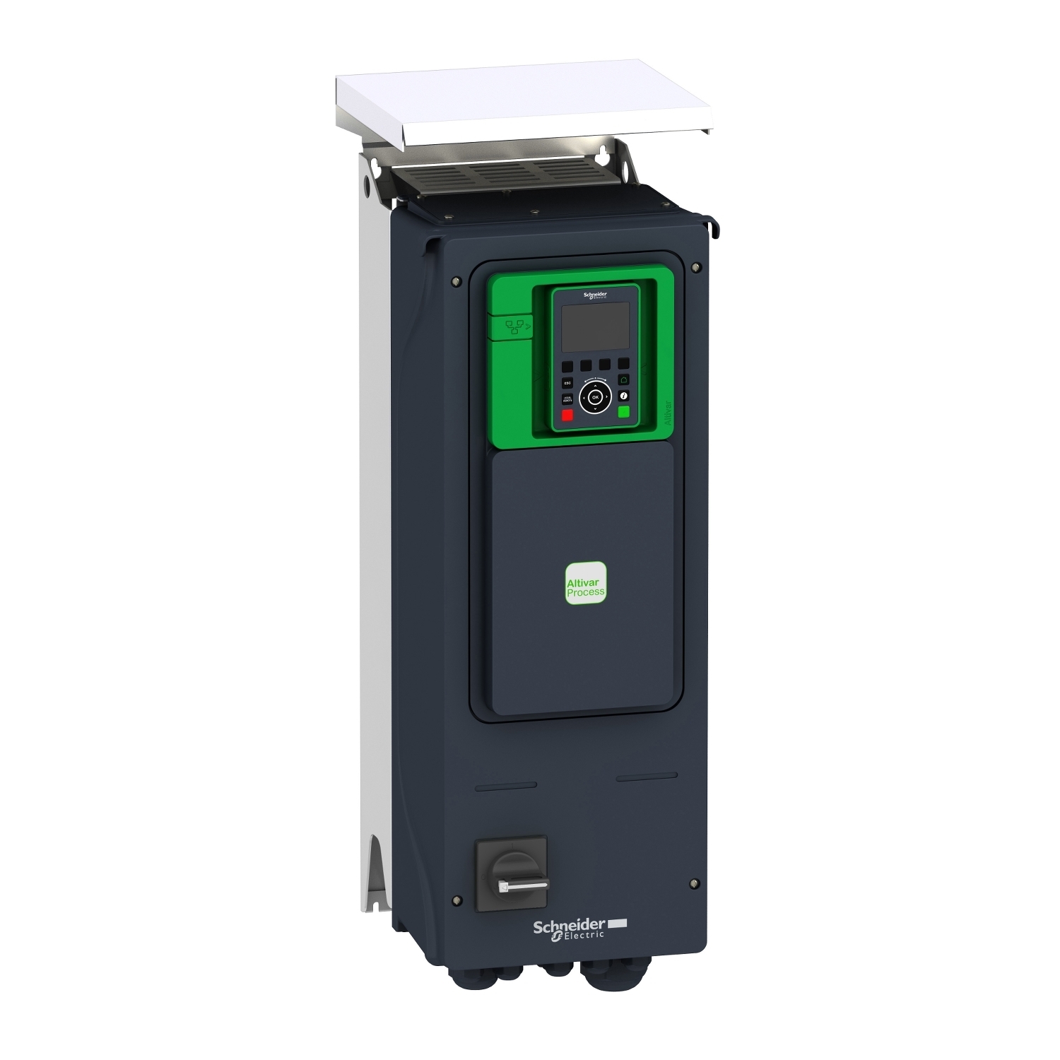 variable speed drive, Altivar Process ATV600, ATV650, 22kW, 30hp, 380...480V, IP55, UL type12, disconnect switch