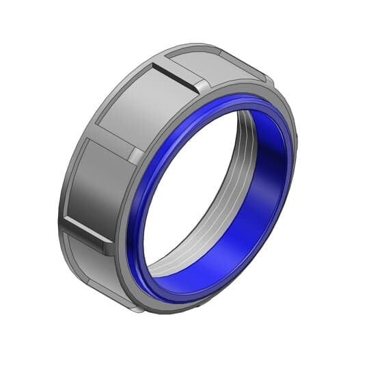 3/4 Inch Insulated Bushing, Steel, Blue Insulating Liner In Throat for Use with Rigid/IMC Conduit