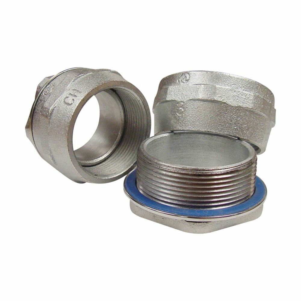 Eaton Crouse-Hinds series HUB conduit hub, Malleable iron, 1-1/4", Space-Saver