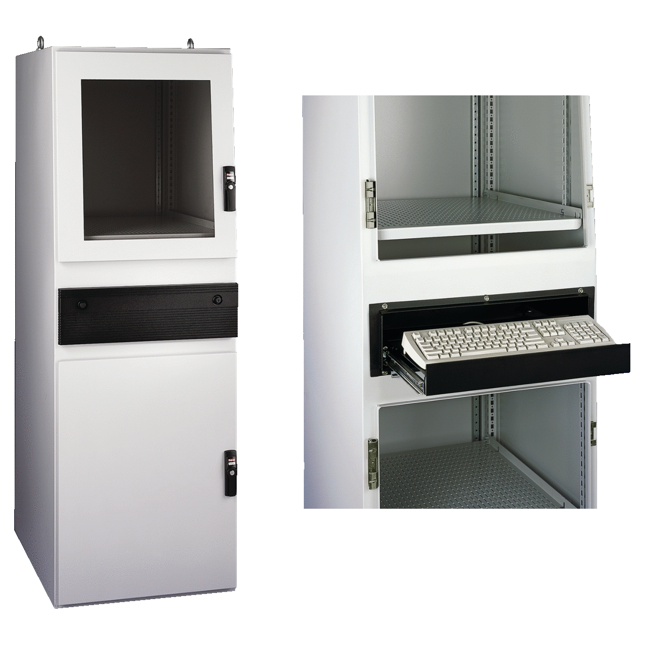 ProLine Gold Series Computer Workstation Type 12, 1400x600x800, Lt Gray, Steel