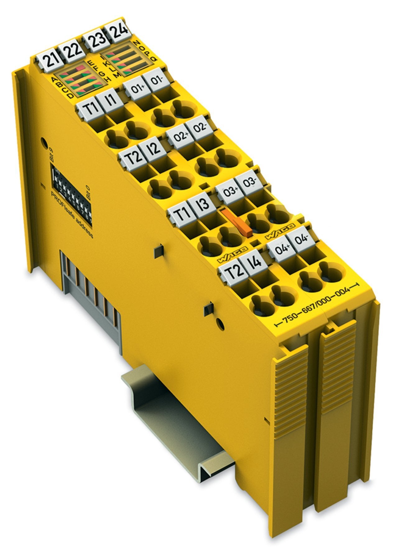 Fail-safe 4/4 channel digital input/output; 24 VDC; 2 A; PROFIsafe