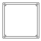 FS/FD Series Fittings- Device Box Covers- Replacement Gaskets for Covers with Neoprene Rubber- Neoprene Gasekets for Two Gang Boxes