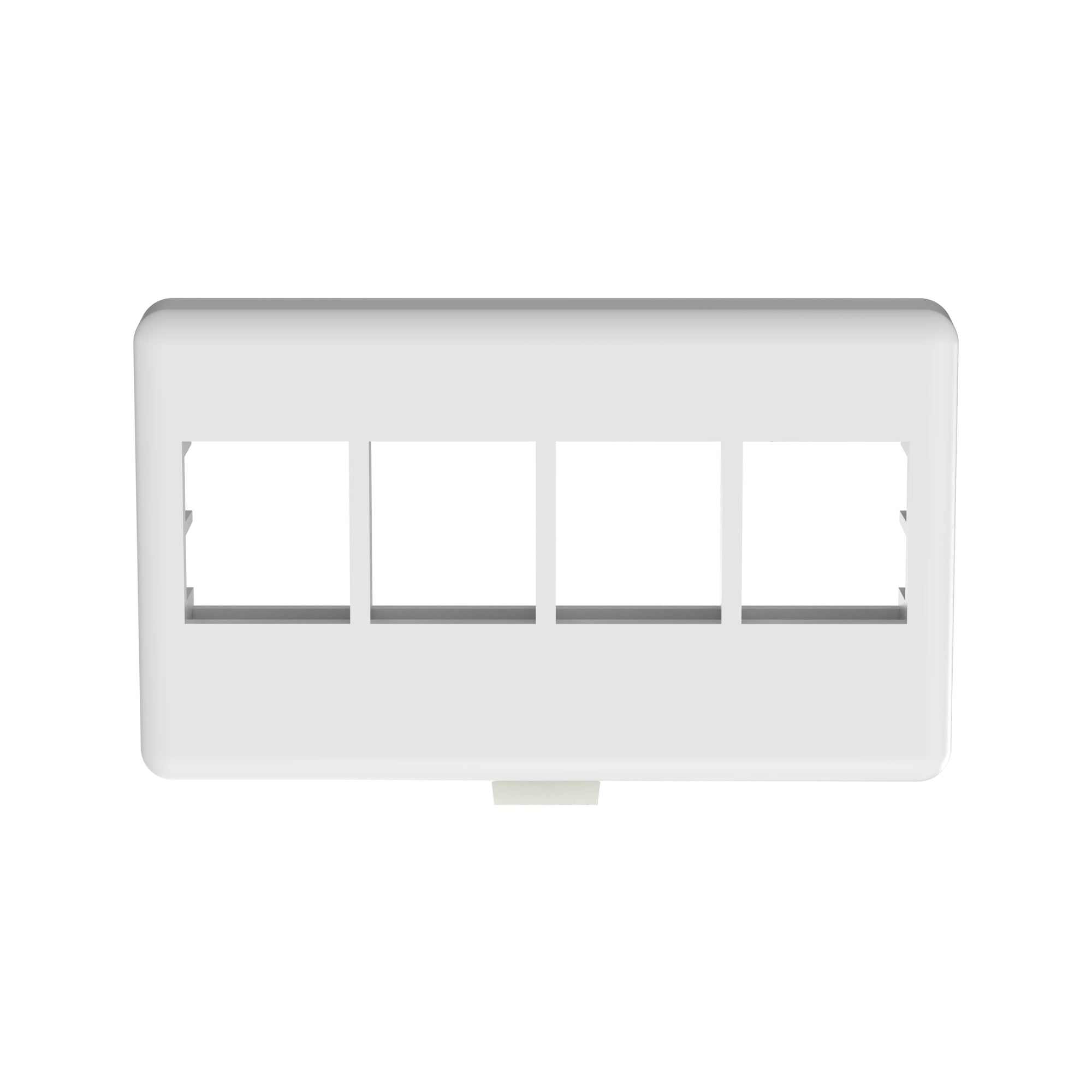 NK 4-port, modular furniture faceplate  