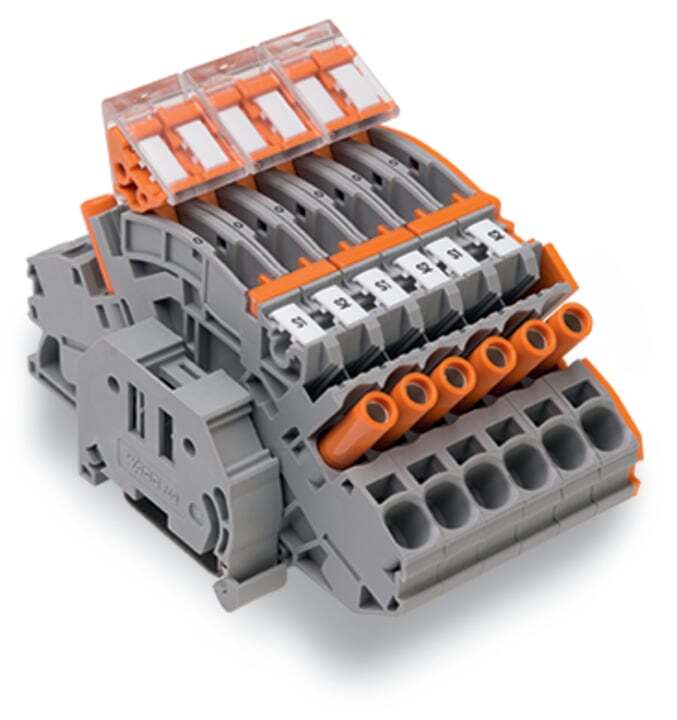 Compact terminal block; for current transformer circuit; 6,00 mm; multicoloured