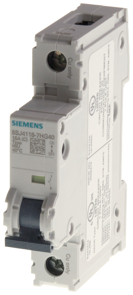 MCB UL489 1-P 2A C-TRIP SAME PHASE ONLY MINIATURE CIRCUIT-BREAKER 240 V 15 KA, 1-POLE, C, 2 A, D=70 MM TO UL 489, SAME POLARITY