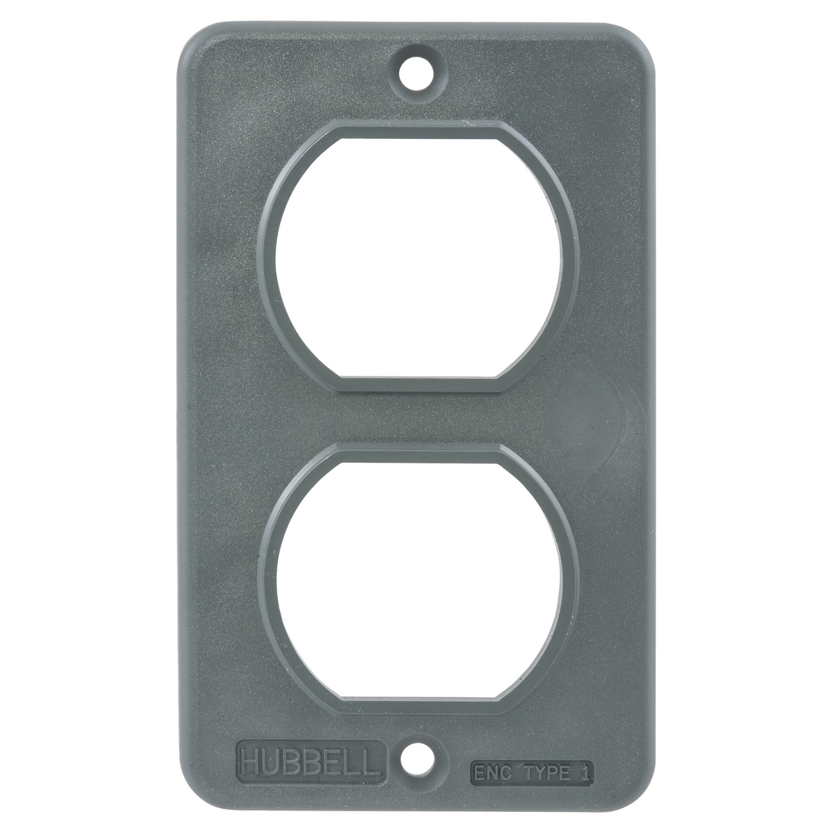 Straight Blade Devices, Portable Boxes,Standard, Plate Only, For Duplex Receptacles, Yellow, Single Pack