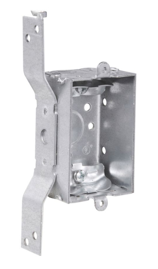TP104 Thepitt Deep Non-Gangable Welded Switch Box, Steel, 7.5 cu-in Capacity, 1 Knockout, 2 in W x 1-1/2 in D x 3 in H
