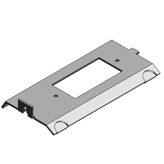 Access Floor Module Cover, Galvanized Steel, GFCI Cover Sloped 60 Degrees, Power Panel, For AFM-4 Delivery Module