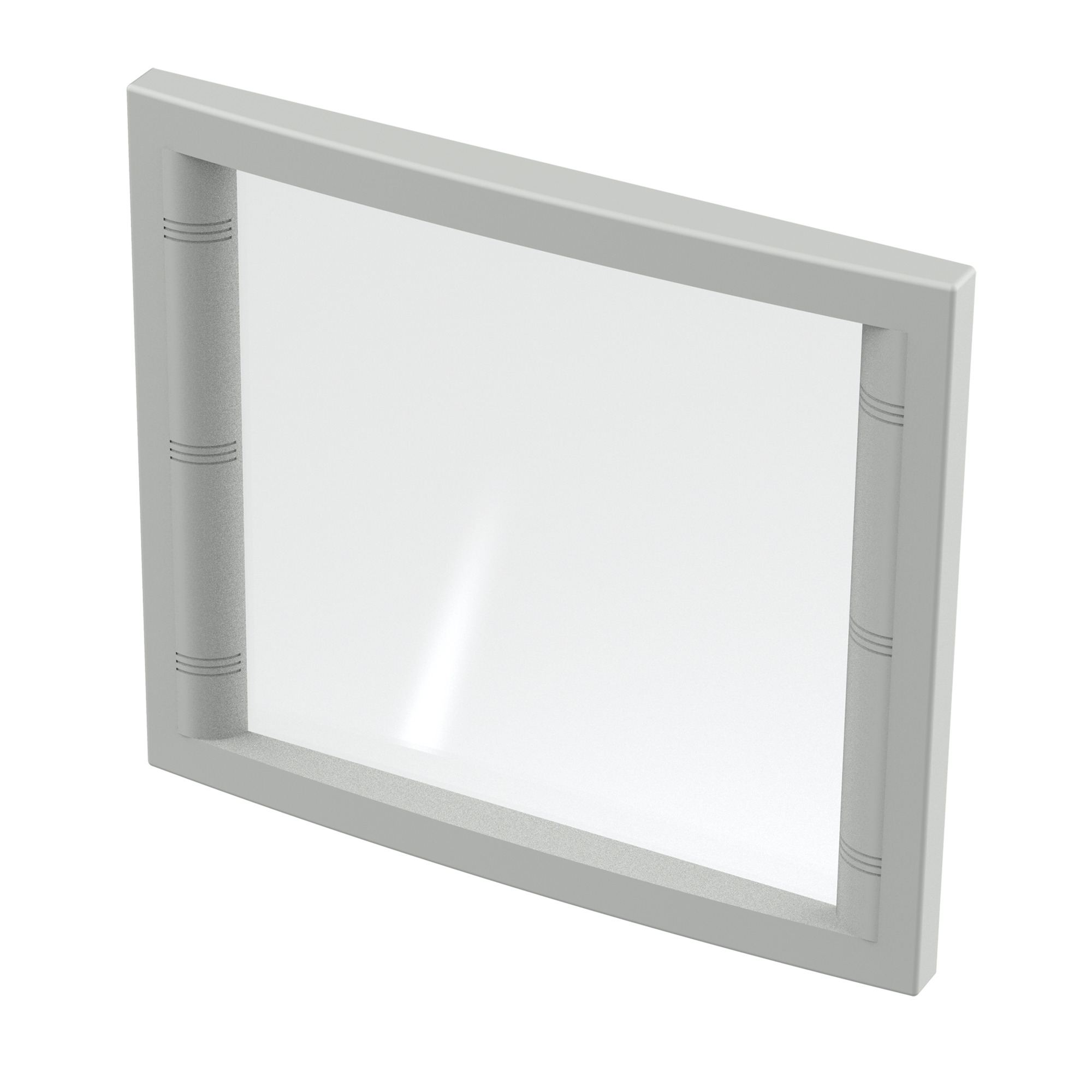 Concept Fixed Window Kit, Type 4, fits 550x570mm, Lt. Gray, Aluminum