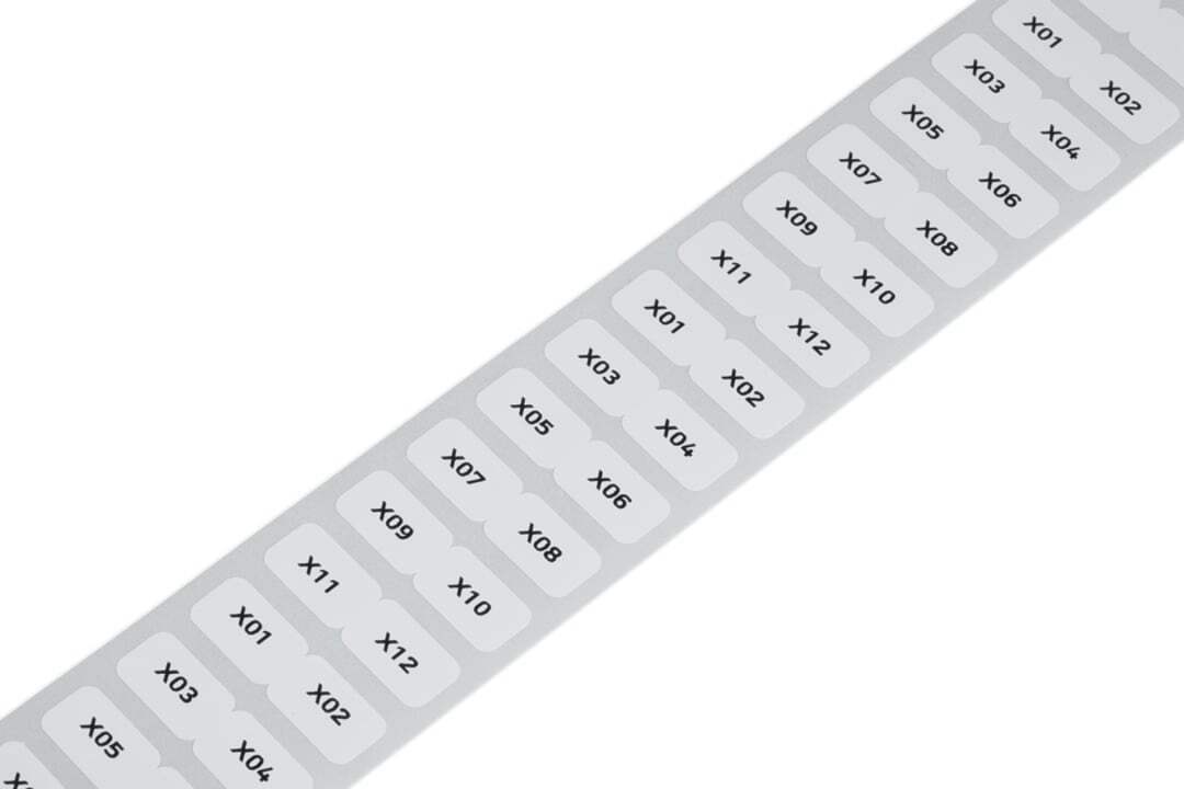 Labels; for Smart Printer; permanent adhesive; 9 x 15 mm; white
