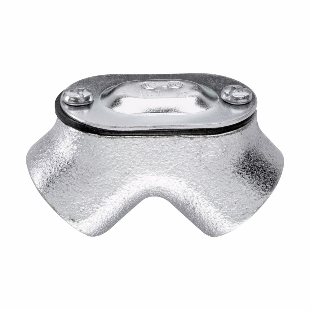 Eaton Crouse-Hinds series pull elbow, Rigid/IMC, Gender end 1: female, Gender end 2: female, Malleable iron, 90?, 1", Rigid to rigid (female to female)