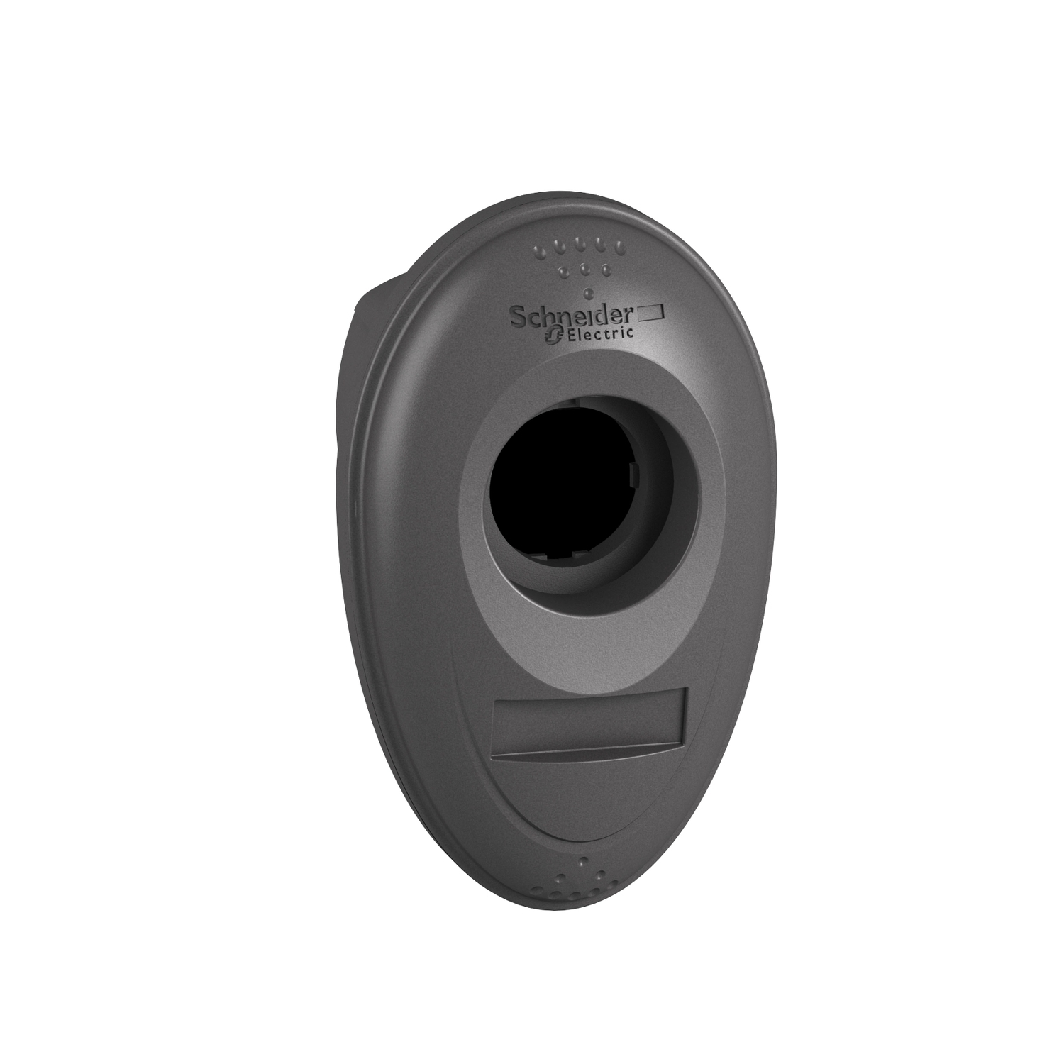 Empty handy box, Harmony XB5R, plastic, dark grey, 1 cut out, 22mm