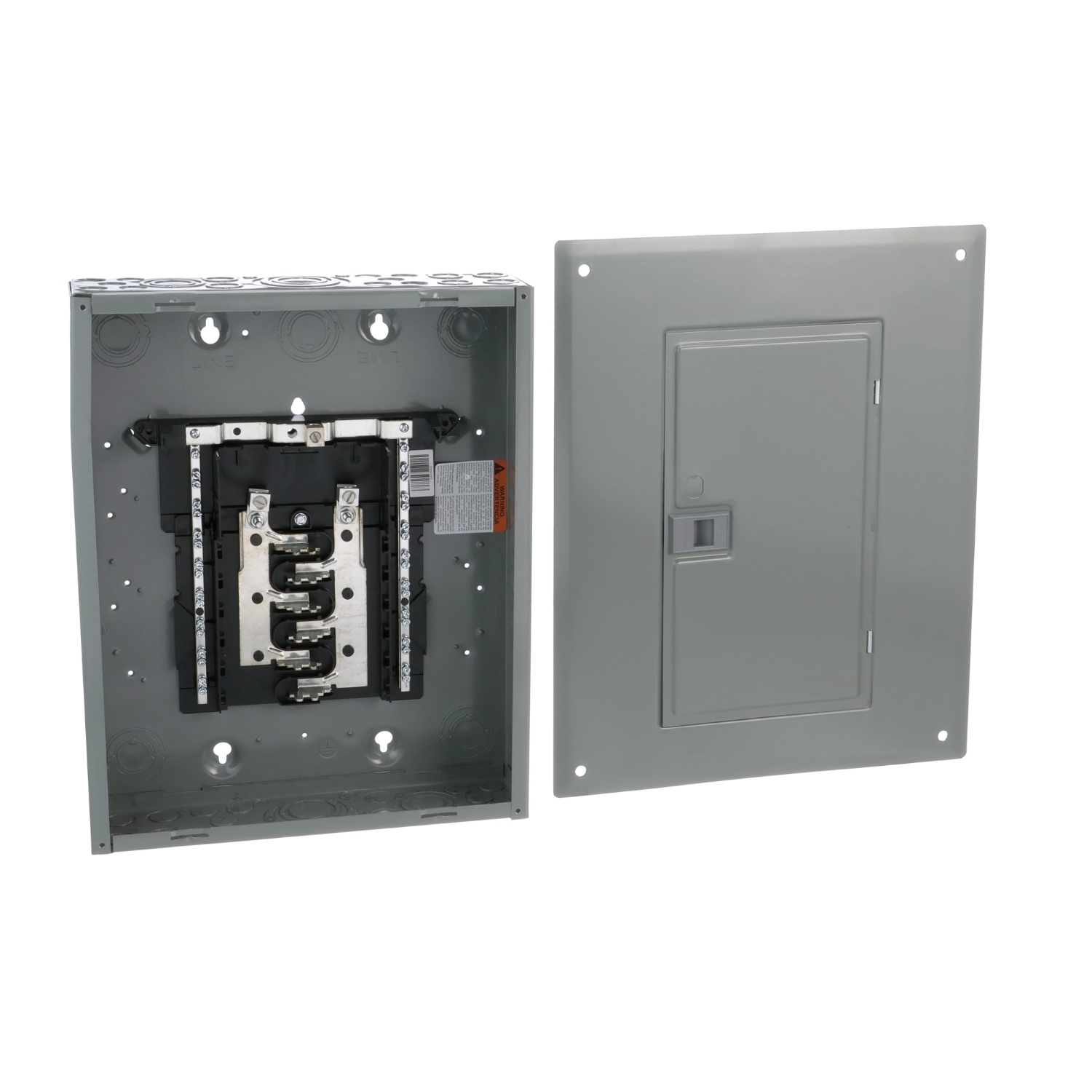 HOM1224L125PGCVP Homeline Load center, Homeline, 1 phase, 12 spaces, 24 circuits, 125A convertible main lugs, PoN, NEMA1, gnd bar, value pack