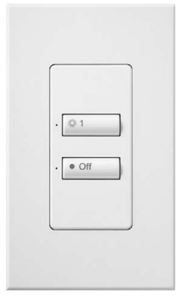 Grafik Eye seeTouch insert style wallstation; 2-button; white; custom engraving