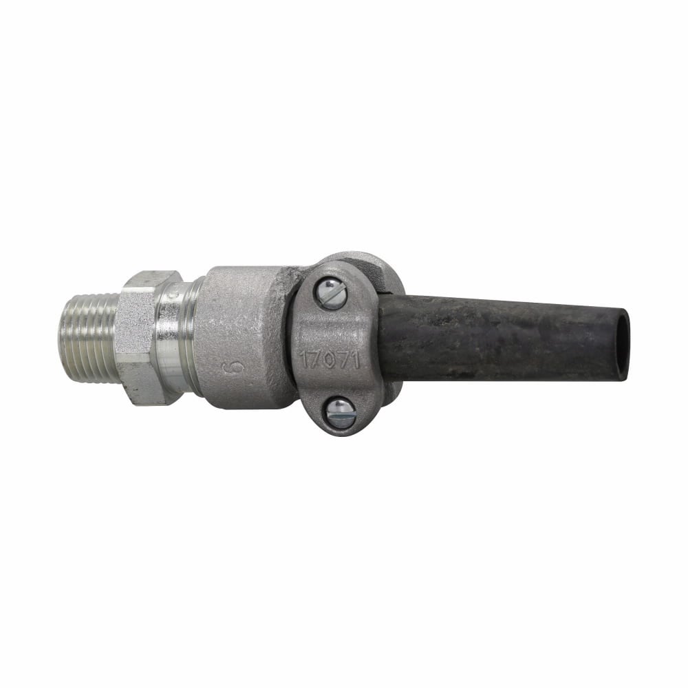 Eaton Crouse-Hinds series CGB1013 portable cord connector, Non-armoured cable, Steel, Outer sheath min/max: 0.500-0.625", General purpose, 3/4" NPT