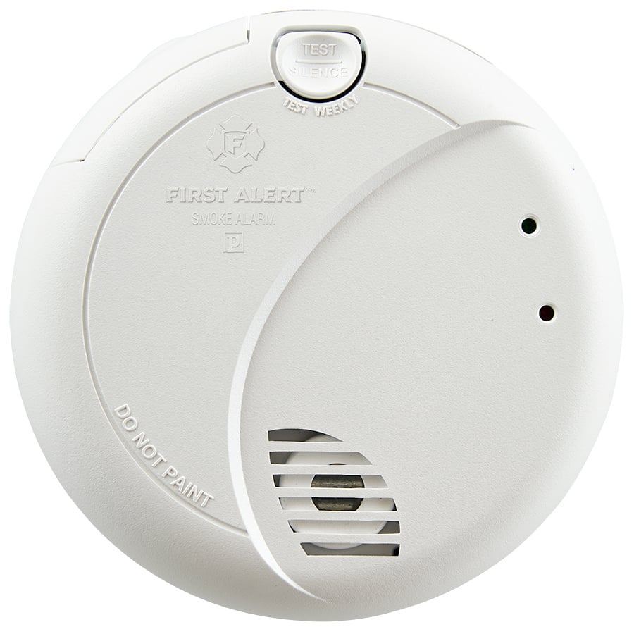 1042736 Smoke Alarm with Ten Year Sealed 9V Lithium Battery Backup, Hardwired, Photoelectric
