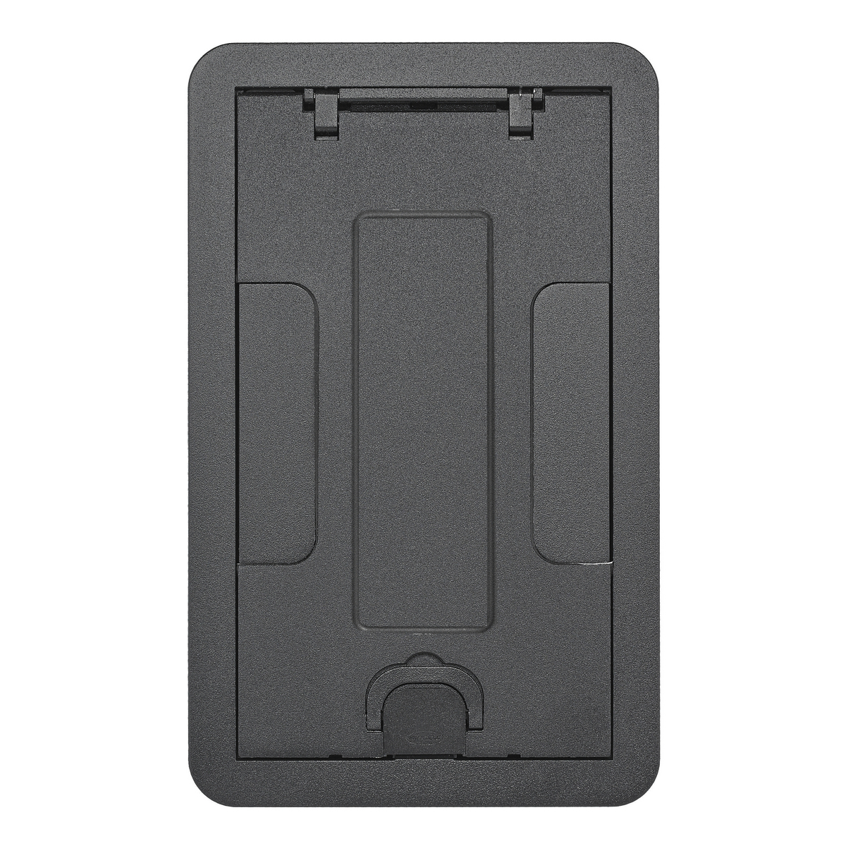 Concrete Floors, Recessed, CFB2G & CFB4G Rectangular Series, Surface Cover Assembly, Black Powder Paint Finish with Floor Insert