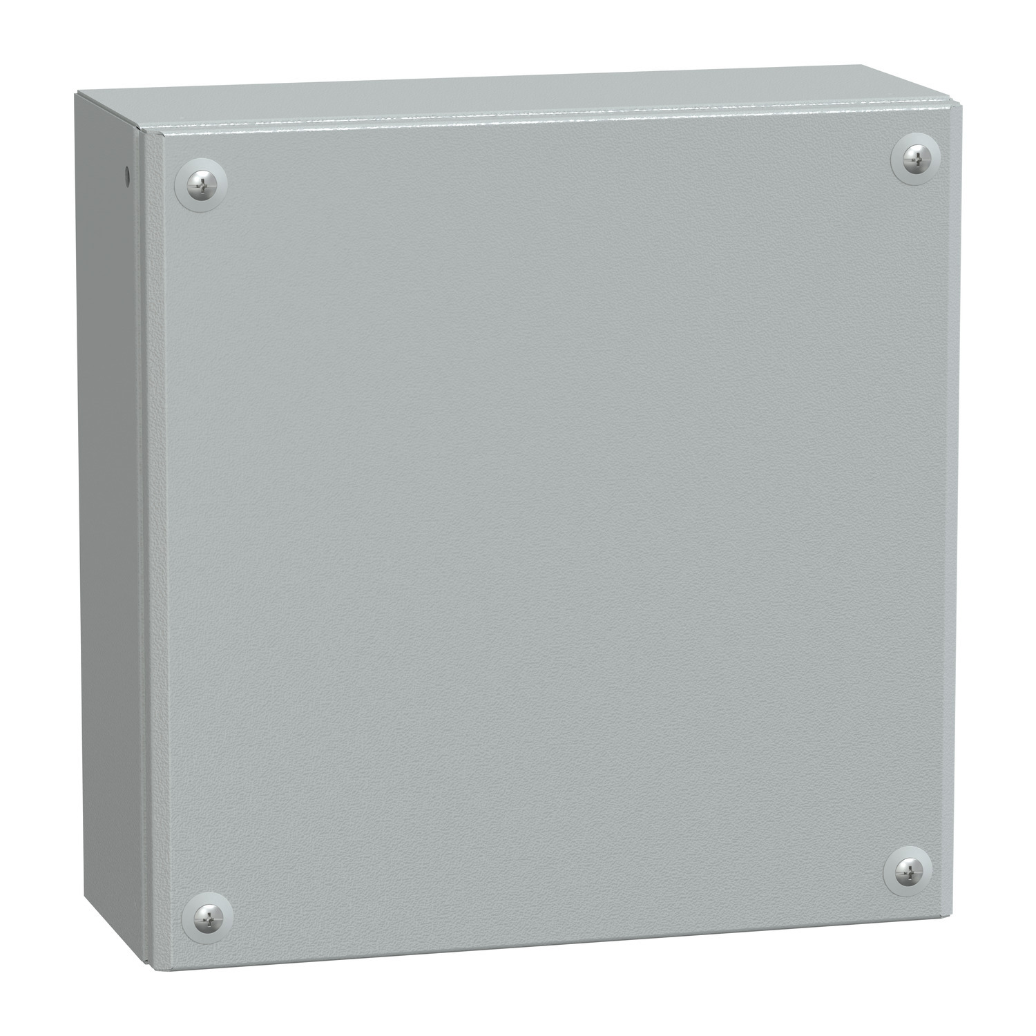 Metal industrial box plain door H300xW300xD120 IP66 IK10 RAL 7035