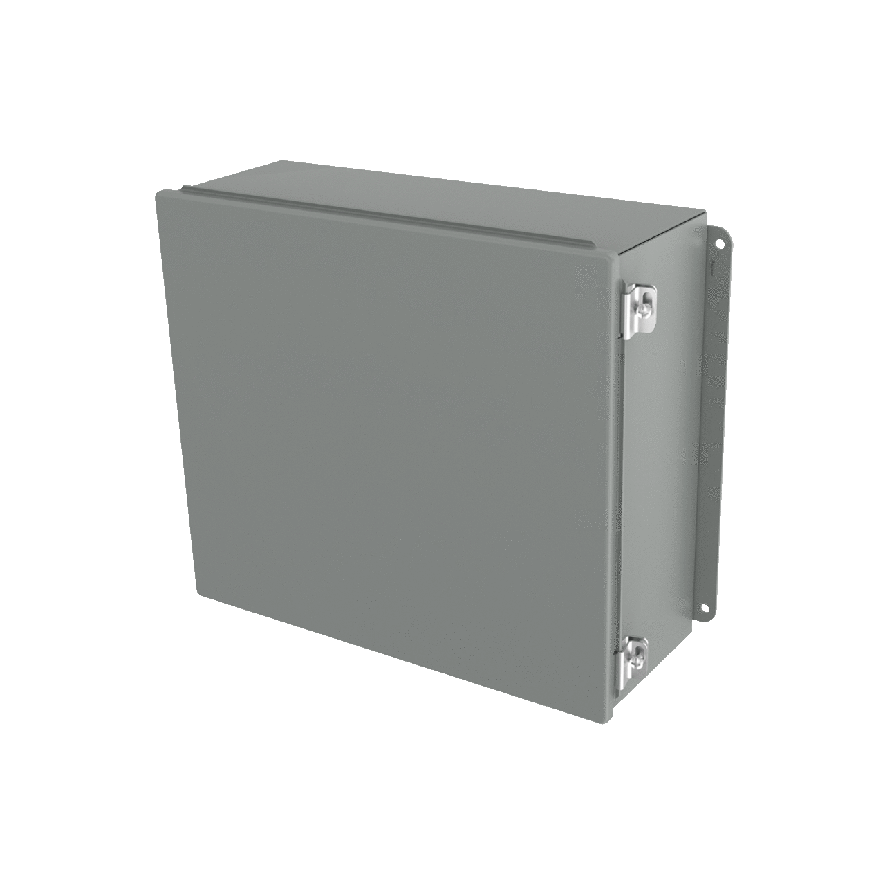 Continuous Hinge Enclosure Clamps Short Side Type 12, 12x10x5, Gray, Mild Steel