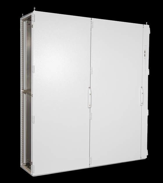 Includes operator handle interlocking kit to securely lock most commercially available operator handles to enclosure and door latch