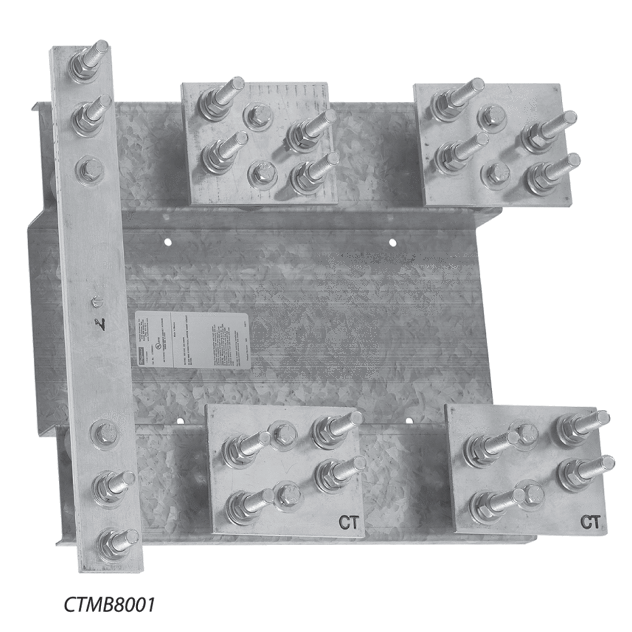 CT Mounting Base, 1-Phase, 400-800 Amp with Studs, Steel