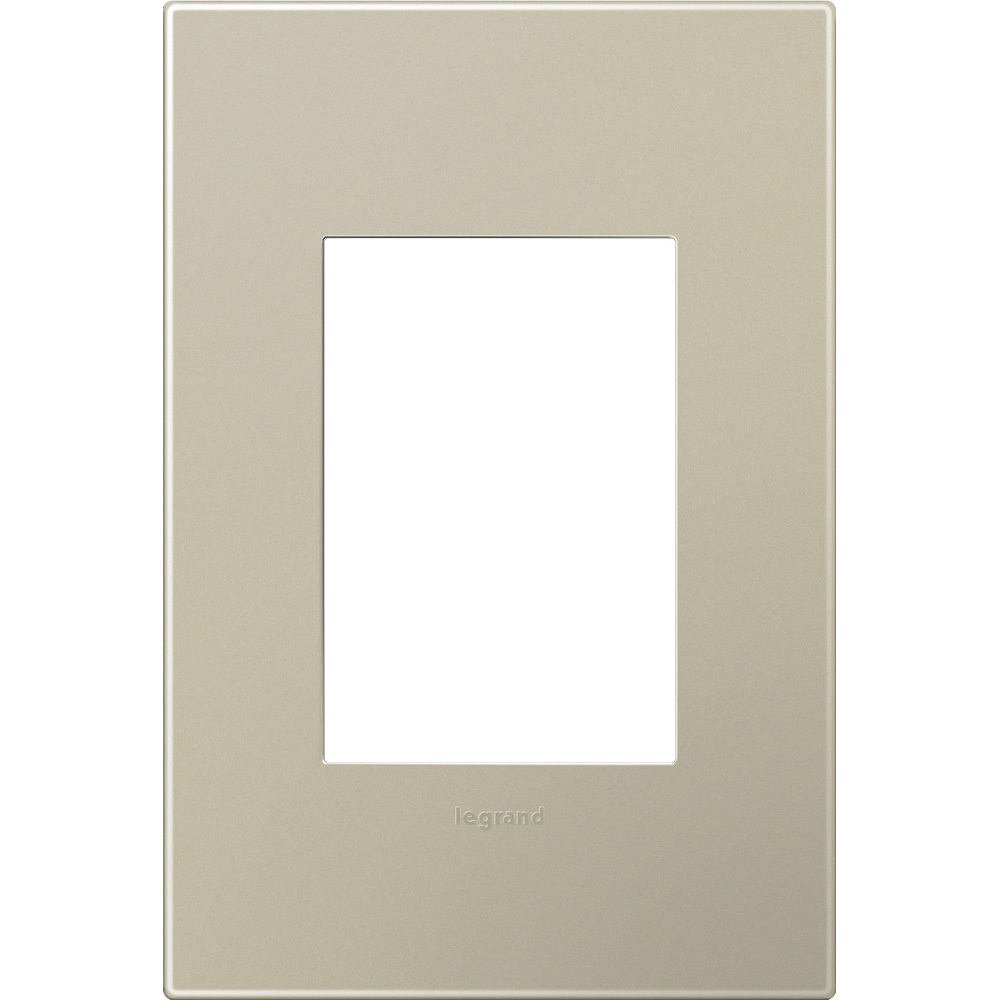 1-Gang 2-Module Wall Plate Titanium