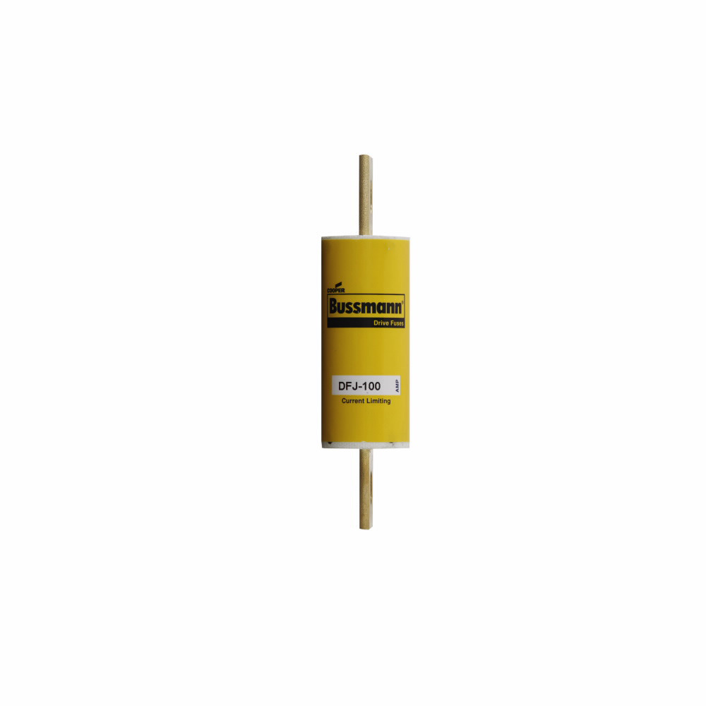 Eaton Bussmann series DFJ high speed fuse, 600 Vac or less, 450 Vdc or less, 80A, 200 kAIC at 600 Vac, 100 kAIC 450 Vdc, Non Indicating, High speed fuse, Clip-lock, Class J, Melamine tube - DFJ-80
