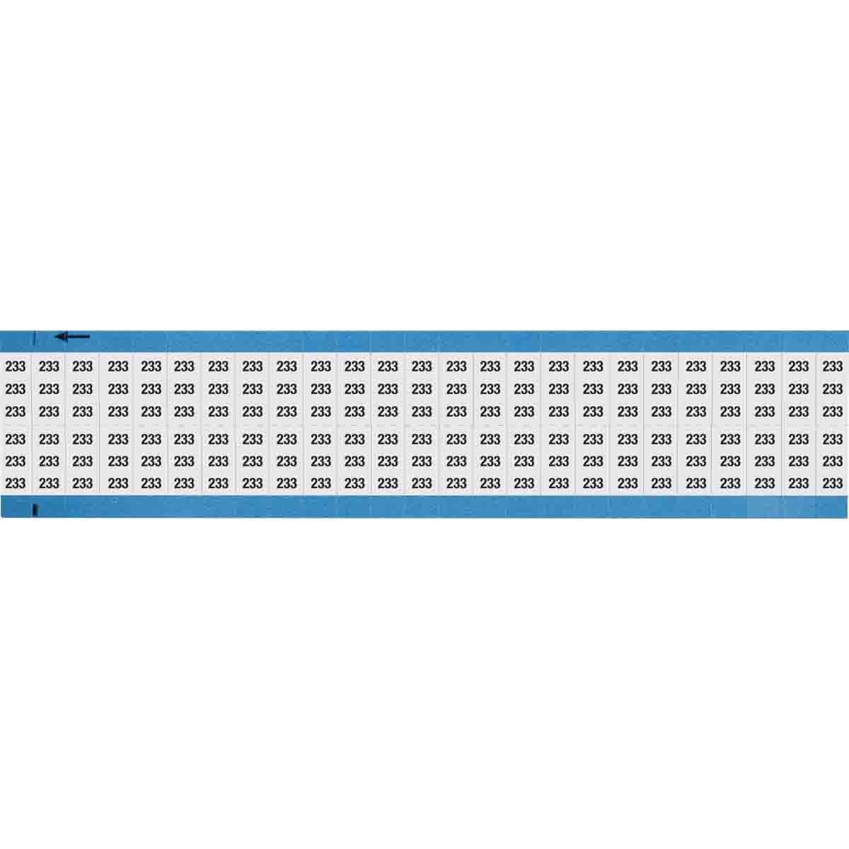Wire Marker 0.75in H x 0.36in W, 233