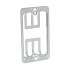 Eaton B-Line series datacomm and low voltage support fasteners, Single gang bracket, Grey, Pre-galvanized, Design load capacity 0.05KN, Steel, Bracket mount, Maximum 1-1/4? drywall thickness, Cover plate mounting bracket style
