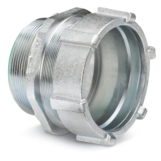 Compression Connector, Concrete Tight, Conduit Size 1 Inch, Length 1.170 Inches, Material Steel, For use with EMT Conduit