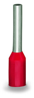 Ferrule; Sleeve for 1 mm² / AWG 18; insulated; electro-tin plated; electrolytic copper; gastight crimped; acc. to DIN 46228, Part 4/09.90; red