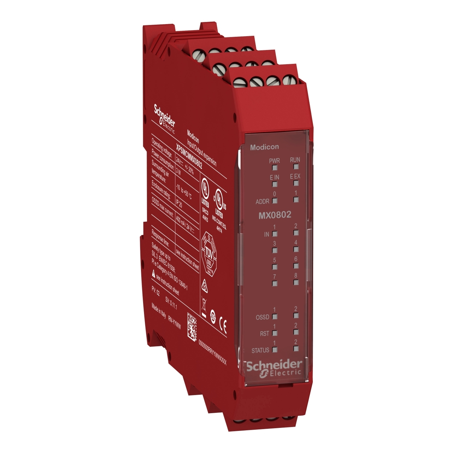 expansion module, Modicon MCM, 8 inputs 2 output pairs, screw