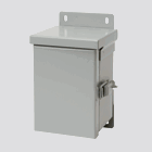 Hinge-Cover Small Drip-Shield Enclosure Type 3R, 12.00x12.00x6.00, Gray, Steel