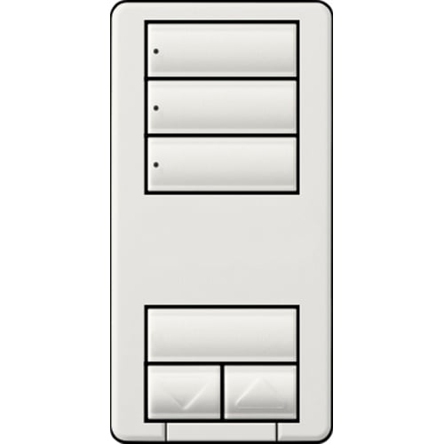 Lutron RadioRA 2 seeTouch LED+ Hybrid Keypad, 3 Scene with Raise/Lower - White