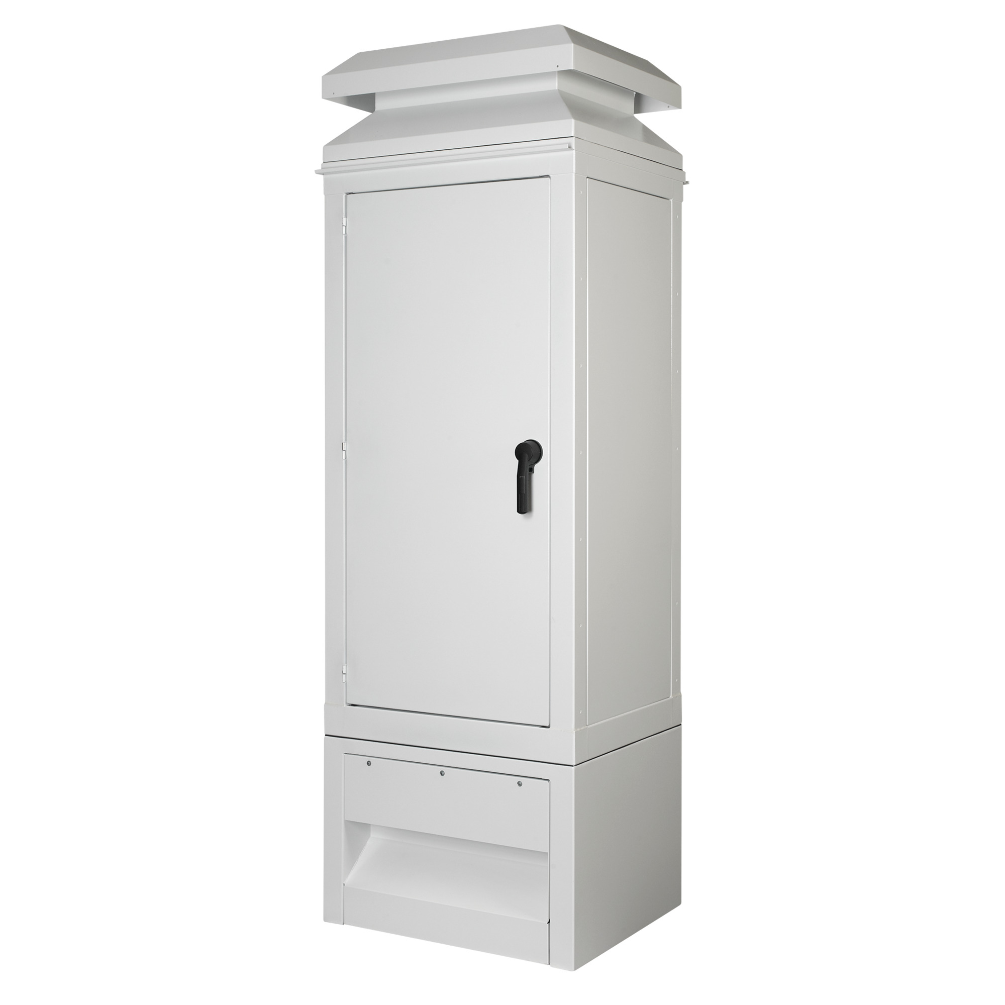 WeatherFlo HD Enclosures 1-Door Type 3R, 74.14x68.56x30.00, White, Aluminum