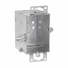 Eaton Crouse-Hinds series Switch Box, (1) 1/2", Hold-Tite, Conduit (no clamps), 2", (1) 1/2" - T, Steel, Ears, Gangable, 10.0 cubic inch capacity