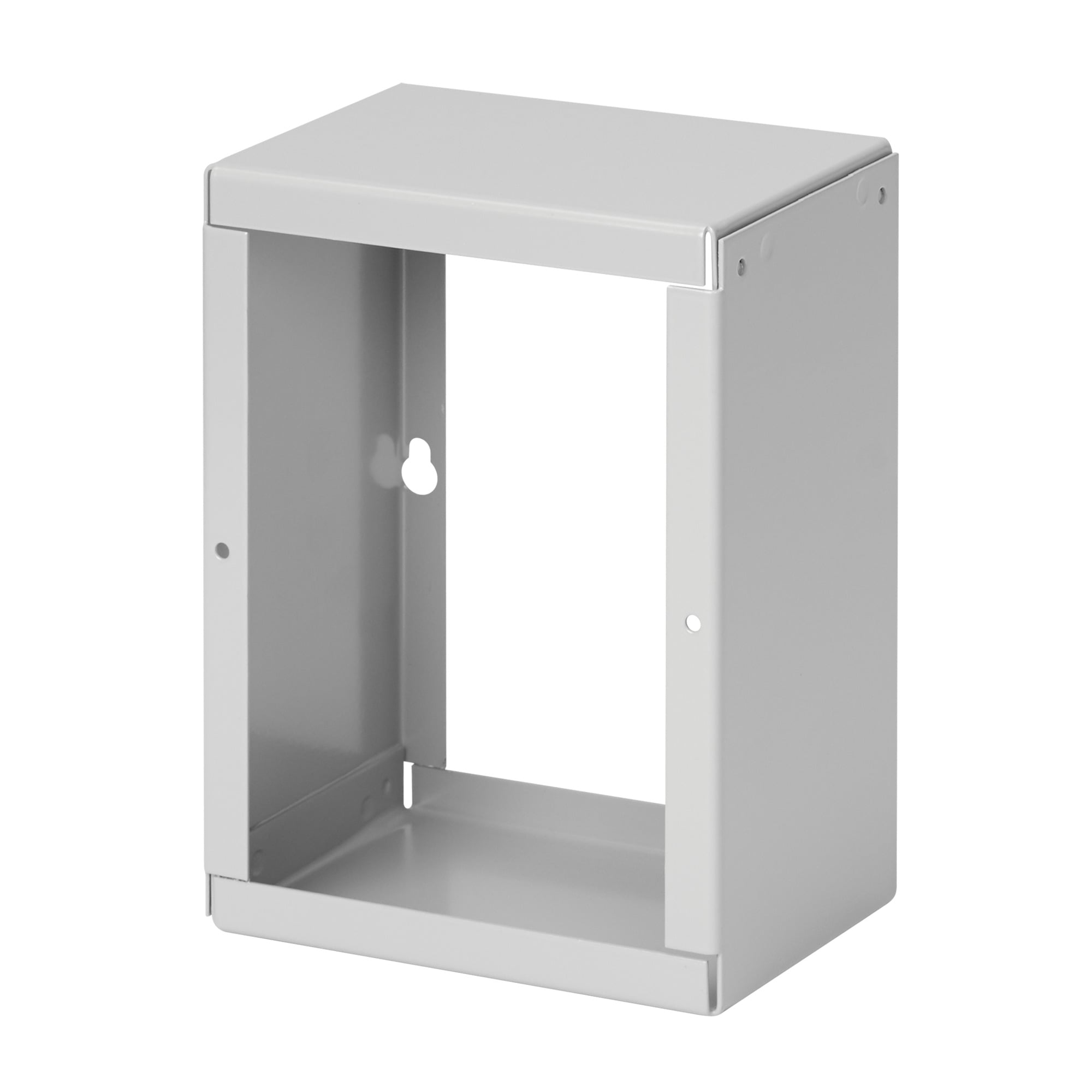 Screw-Cover Pull Box Extender Type 1, fits 8.00x8.00, Gray, Steel